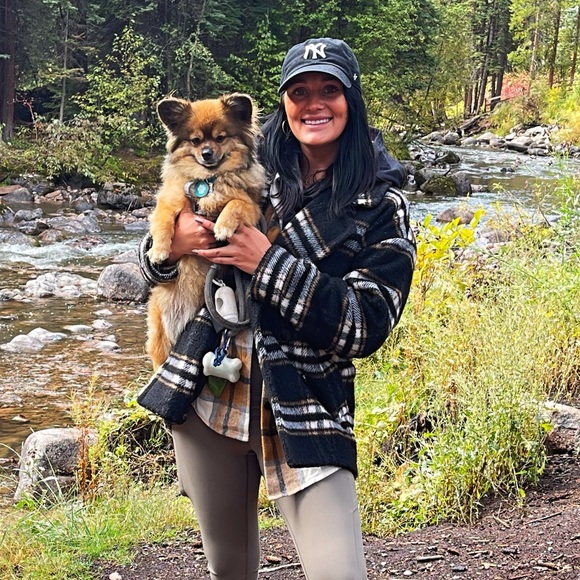 🔴Plaid wool cropped trench jacket overcoat - Picture 9 of 9